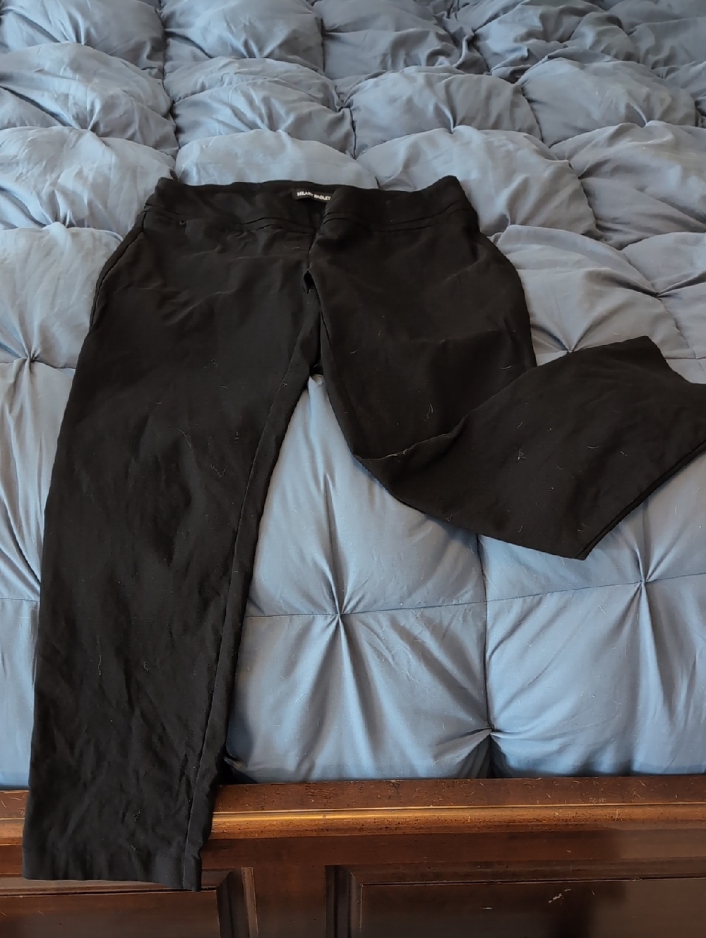 Hilary Radley Black Stretch Waistband Pants